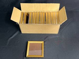 lot 198 image: Set of Gold Square Photo Frames 4x4 Inch