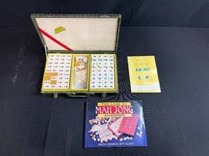 lot 214 image: Chinese Mahjong Tile Set with Case and Instruction Books