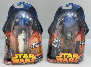 lot 8 image: STAR WARS Revenge Of The Sith Action Figures (New Old Stock)