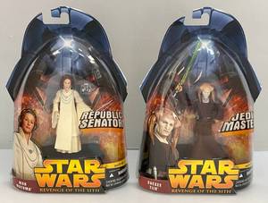 lot 12 image: STAR WARS Revenge Of The Sith Action Figures (New Old Stock)