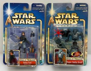 lot 21 image: STAR WARS Attack Of The Clones Action Figures (New Old Stock)