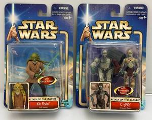 lot 22 image: STAR WARS Attack Of The Clones Action Figures (New Old Stock)