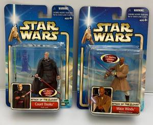 lot 35 image: STAR WARS Attack Of The Clones Action Figures (New Old Stock)