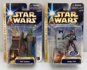 lot 38 image: STAR WARS Attack Of The Clones Action Figures (New Old Stock)