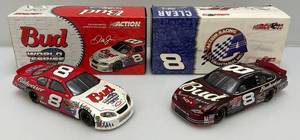 lot 136 image: Vintage Collectible 124 Scale Die Cast NASCAR DALE EARNHARDT JR. #8 Cars In Original Boxes
