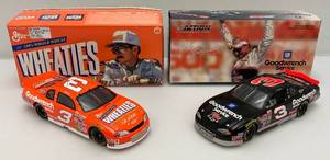 lot 137 image: Vintage Collectible 124 Scale Die Cast NASCAR DALE EARNHARDT #3 Cars In Original Boxes