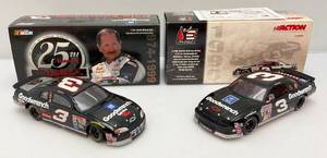 lot 141 image: Vintage Collectible 124 Scale Die Cast NASCAR DALE EARNHARDT #3 Cars In Original Boxes