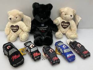 lot 173 image: Misc. Collectible Dale Earnhardt Teddy Bears And Plush Cars