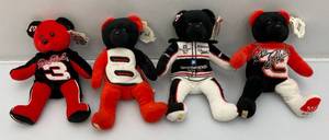 lot 174 image: Vintage Collectible Dale Earnhardt Team Speed Bears (New Old Stock With Tags)