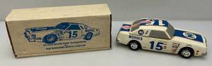 lot 182 image: Vintage Collectible The NASCAR Grand National Series #15 Bud Moore Ford Thunderbird Decanter By Grenader Spirits Company (New Old Stock) In Original Box