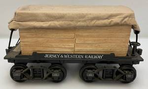 lot 184 image: 1970s Jim Beam Collectible Jersey & Western Railway Wood Tender Decanter