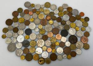 lot 212 image: Group Of Misc. Foreign Coins