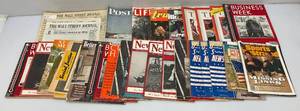 lot 227 image: Misc. Vintage Magazines Including Newsweek War Magazines, Locomotive Engineers Journal And more