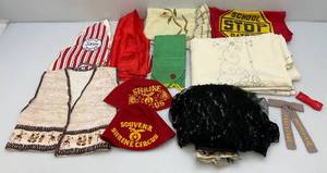 lot 236 image: Vintage Felt Collectible Shine Circus Hats, Vintage Clothing And More