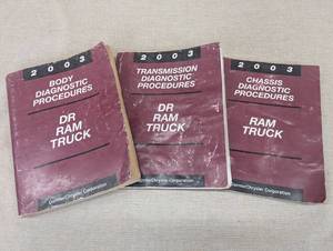 lot 33 image: 2003 Dodge Ram Truck Diagnostic Manuals Set
