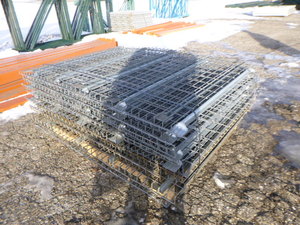 lot 6 image: 16 Pallet Racking 52 X 49 Wire Decks