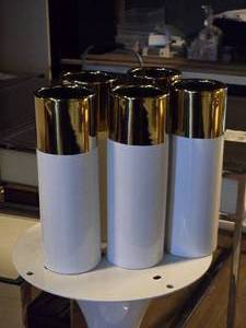 lot 508 image: Lot of (5) Ceramic Table Vase 4 x 12