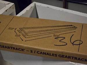 lot 530 image: Lot of (2) Gladiator Geartrack Channels (in original packaging)