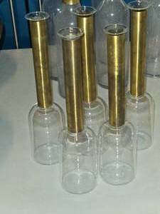 lot 552 image: Lot of (5) Bud Vase - Zoya by Accent Dcor 2 34 x 12 12