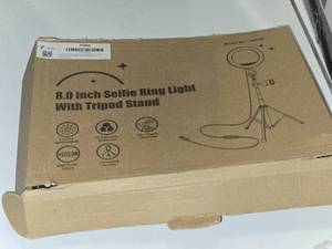 lot 206 image: Selfie Ring Light with Tripod Stand 8 (in original packaging)