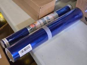 lot 966 image: Lot of (2 Rolls) Blue Mirror Sticker