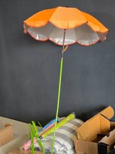 lot 968 image: Lot of (2 Sets of 4) Umbrella with Stakes 40 x 24