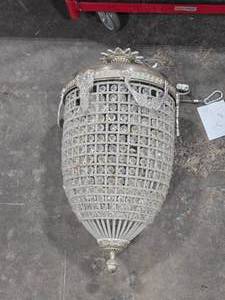 lot 220 image: Empire Chandelier Hanging Light Fixture 28 x 16