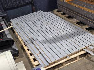 lot 286 image: Lot of (3) Slat Wall 74 x 38