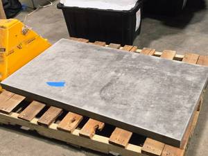 lot 218A image: Concrete Table Top 48 x 28 x 2