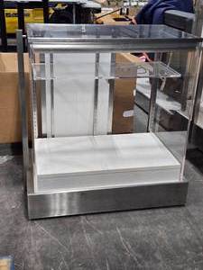 lot 270 image: Retail Glass Jewelry Display Case  Counter  Lighted 33 x 21 x 38