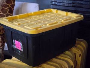 lot 978 image: Lot of (4) Storage Bins 30 x 20 x 14