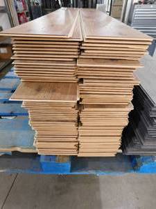 lot 25 image: 6 x 48 Click Plank Brown Laminate Water Resistant Flooring (232 sq.ft)