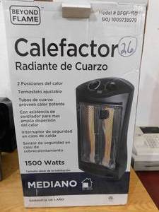 lot 26 image: living zone 1500-Watt Black Electric Tower Quartz Infrared Space Heater with Thermostat