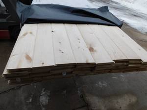 lot 2 image: 1 x 6 Ponderosa Pine #3 Tongue & Groove Reversible  V Front  Nickel Gap Back - 640 Linear Feet