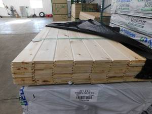 lot 32 image: 1 x 6 Ponderosa Pine #3 or better Tongue & Groove Reversible WP4 V Front  Nickel Gap Back - 480 Linear Feet