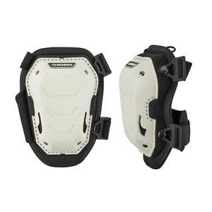 lot 63 image: Husky White Foam Memory Foam Hard Cap Knee Pad with Adjustable Straps