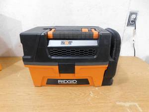 lot 92 image: RIDGID 3 Gal. 5.0 Peak HP NXT Shop Vacuum Wet Dry Vac with Fine Dust Filter, Expandable Hose and Accessory Attachments HD0300