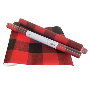 lot 3 image: Buffalo Plaid Nextwall Stick-on Wallpaper