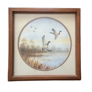 lot 40 image: Original Watercolor Flying Mallards