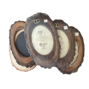 lot 6 image: Rustic Oval Picture Frames