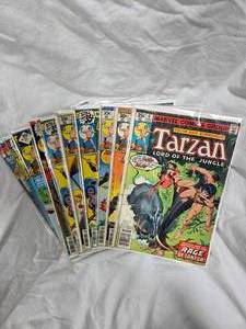 lot 301 image: Lot of 9 Vintage Tarzan Comics