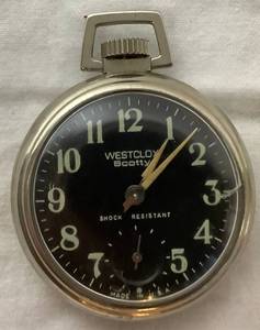 lot 40 image: Westclox Scotty Pocket Watch
