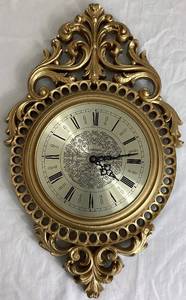 lot 113 image: Arabesque Vintage Burwood Ornate Wall Clock