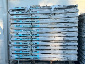 lot 4 image: TAMKO Pallet of 72 Bundles of- Perforated Starter 105 lin. ft. Eave and Rake Roofing Starter Strip Shingles Retail Value of $3,453.84