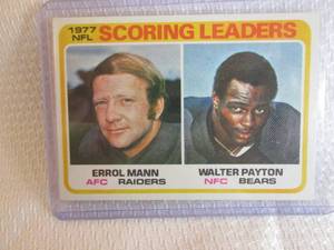 lot 9 image: 1978 Topps Walter Payton Rushing Le...