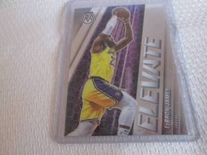 lot 13 image: 2020-21 Mosaic LeBron James Card...