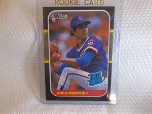lot 17 image: 1987 Donruss Greg Maddux Rookie Car...