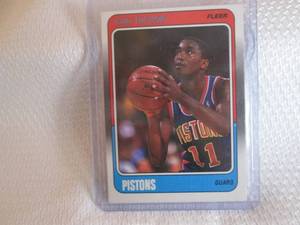 lot 52 image: 1988-89 Fleer Isiah Thomas Card...