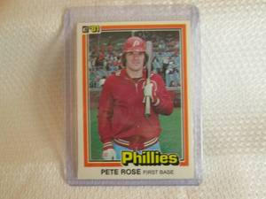 lot 54 image: 1981 Donruss Pete Rose Card...