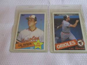 lot 56 image: 1985 Topps Cal Ripken Cards...